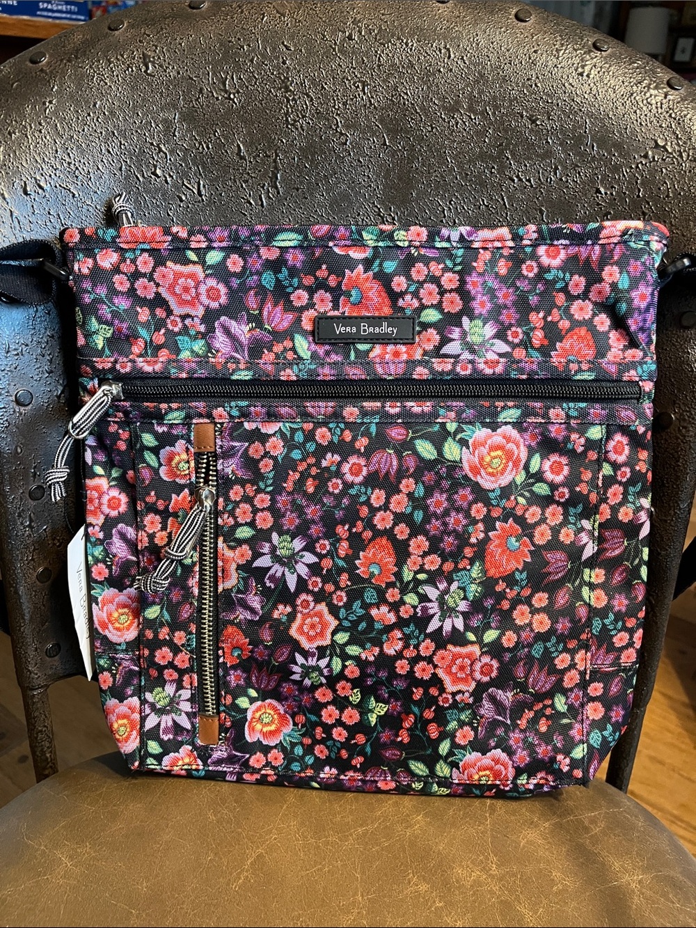 Vera Bradley Black Floral Crossbody Bag